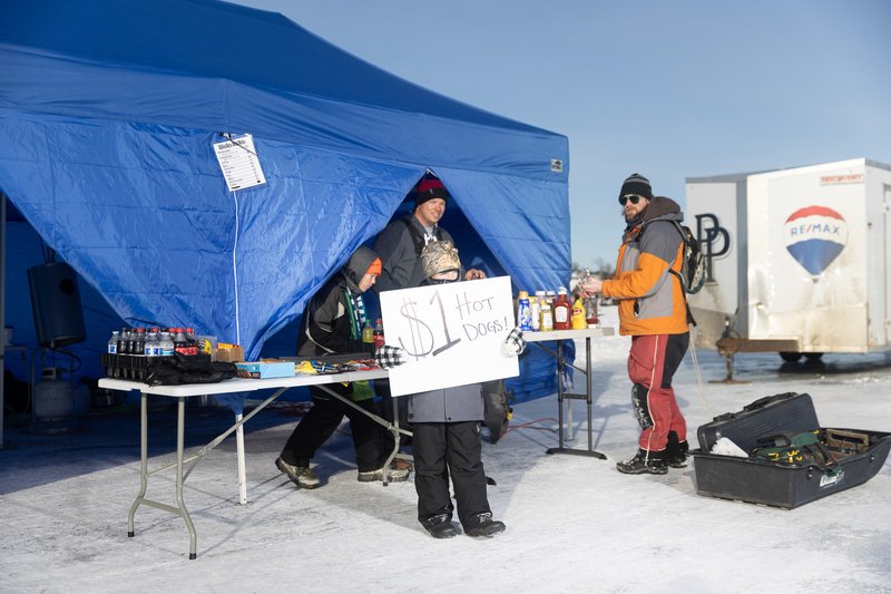 Ice fishing gambling game in United Kigdom